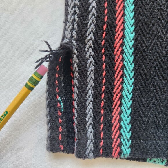 Original Senor Lopez Striped Baja Hoodie Pullover Jacket Boho Summer Beach M - Picture 8 of 10